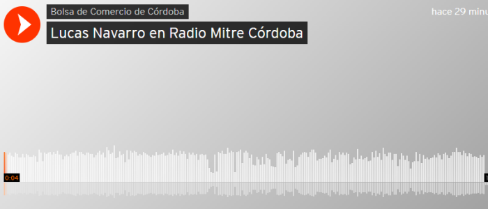 Lucas Navarro en Radio Mitre Córdoba
